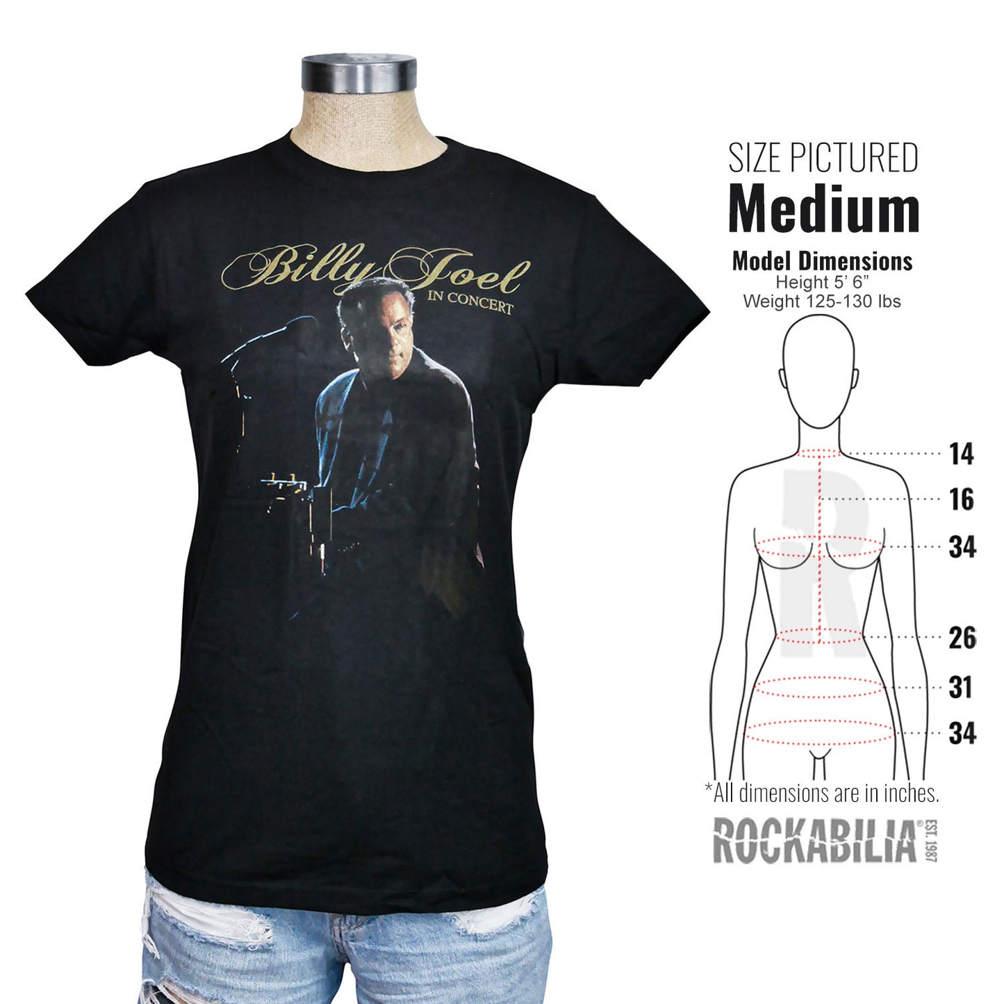 Photo Scripted In Concert 2014 Date Back Junior Top