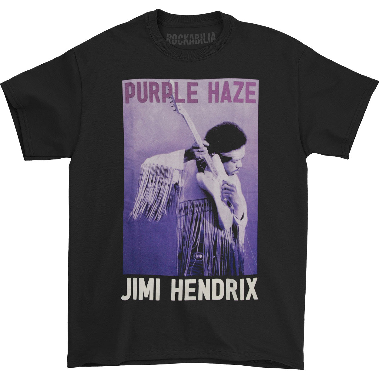 Jimi Hendrix Guitar T-shirt Front