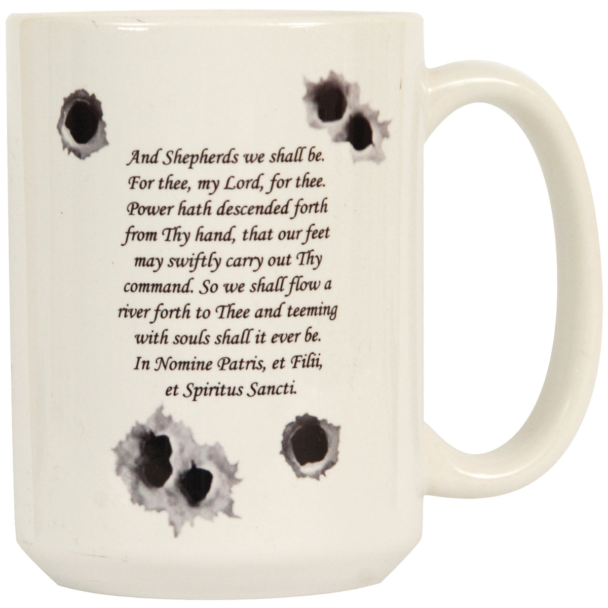 Boondock Saints Cross Coffee Mug Back