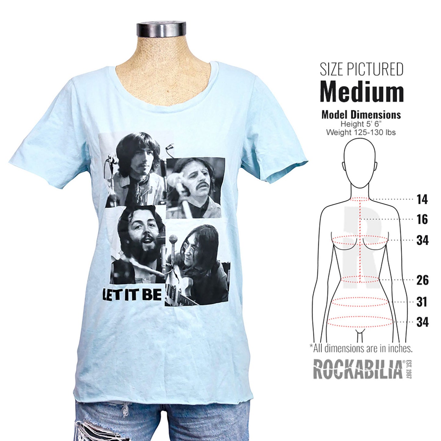 Let It Be Photo Junior Baby Doll Junior Top