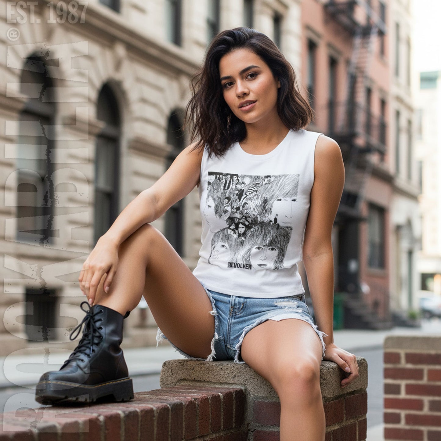Beatles Revolver Womens Tank Alt 2