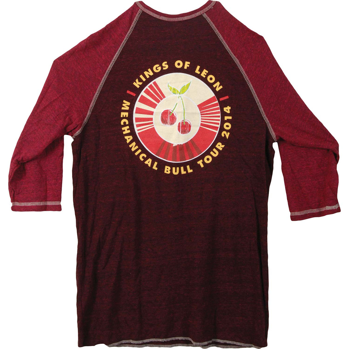 Kings Of Leon 2014 Mechanical Bull Cherry Long Sleeve Back