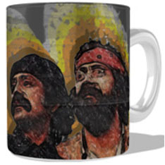 Cheech & Chong Outlines Coffee Mug Front