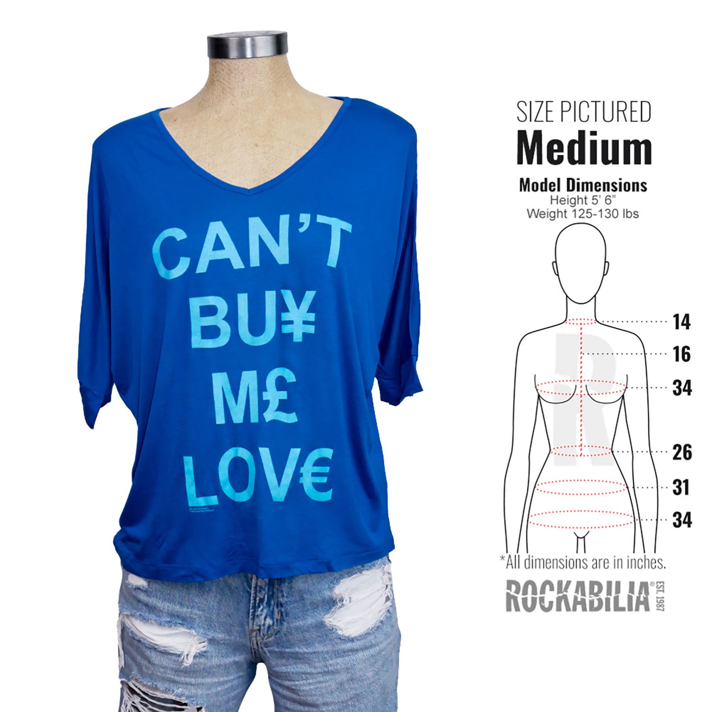 Beatles Can't Buy Girls Jr Fashion Top Alt 3
