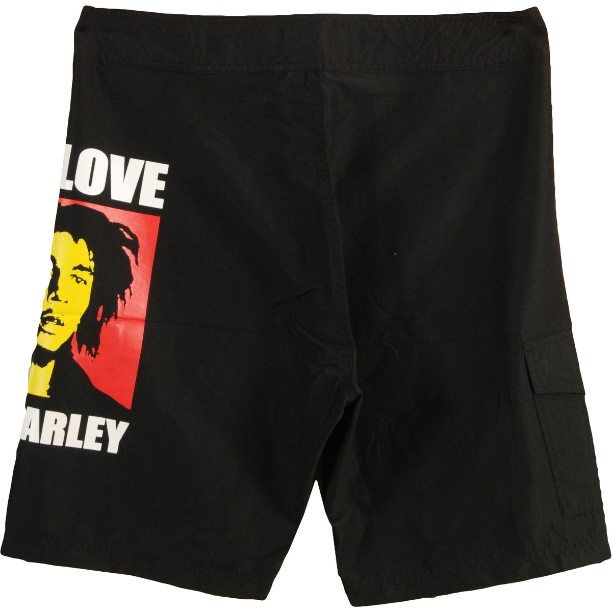 Bob Marley Mens One Love Swim Trunks Board Shorts Back