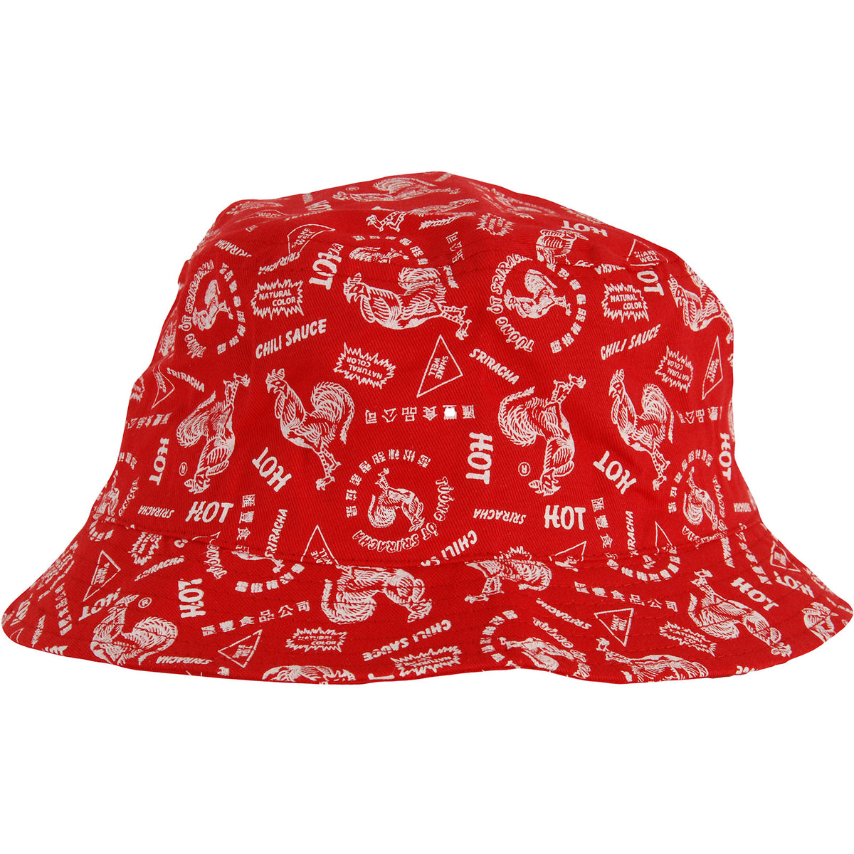 Sriracha Pattern Bucket Cap Front