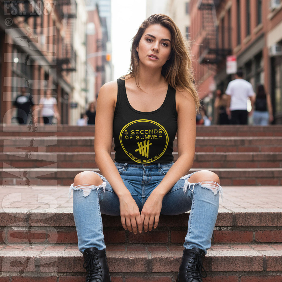 5 Seconds Of Summer Derping Stamp Junior Top Alt 2