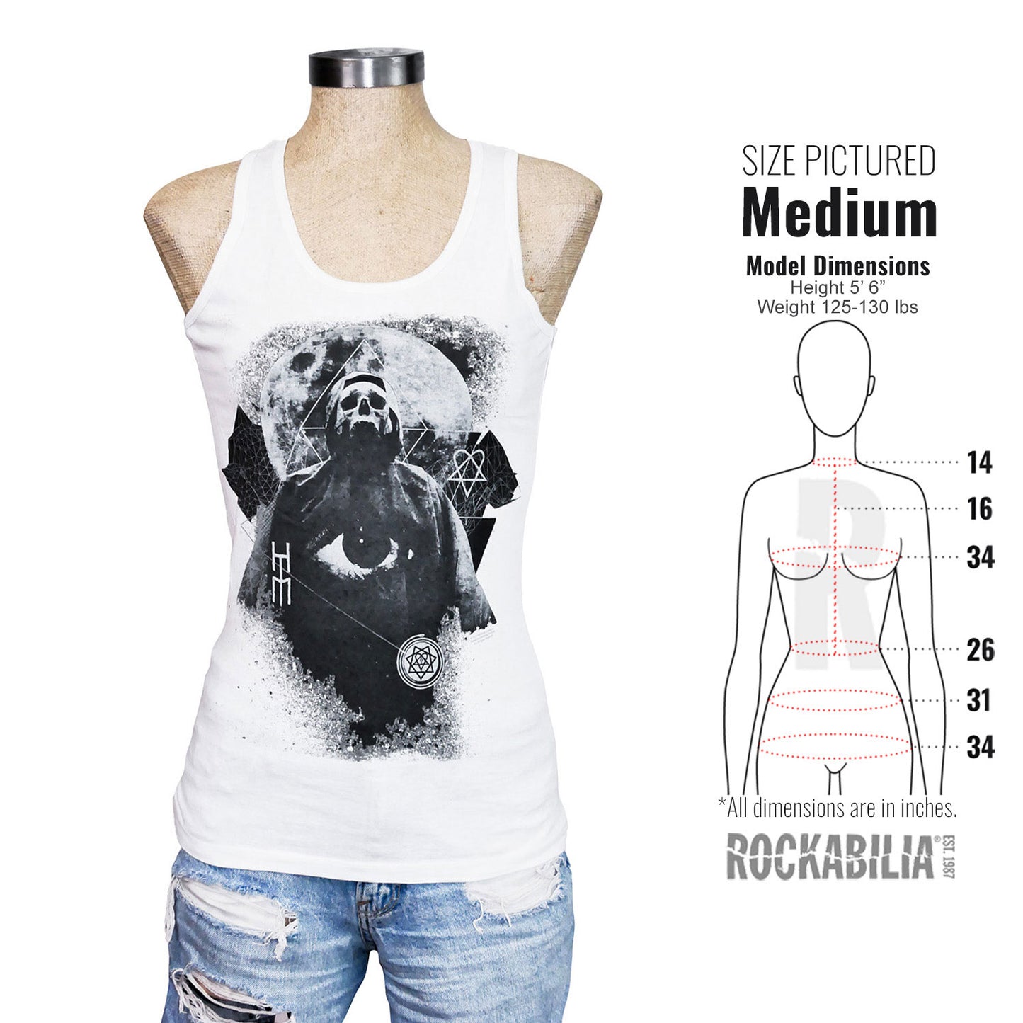 HIM Death Colour Womens Tank Alt 3
