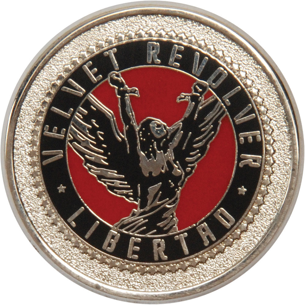 Velvet Revolver Libertad Pewter Pin Badge Front