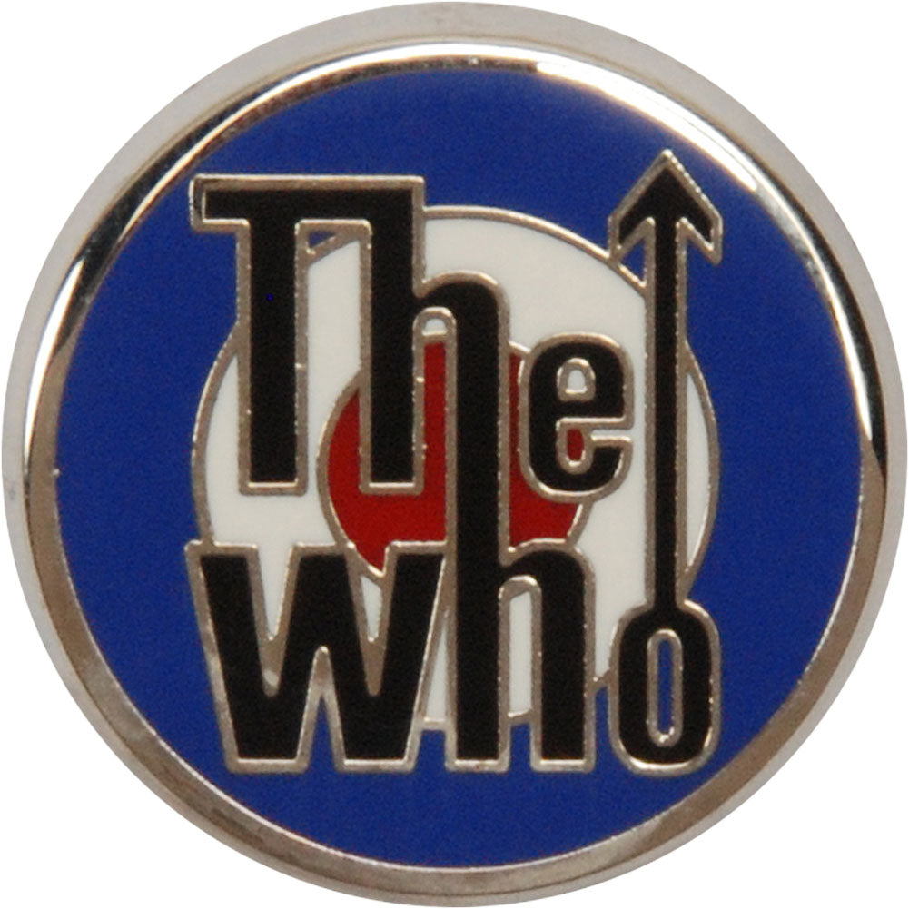 Who Target Logo Pewter Pin Badge Front