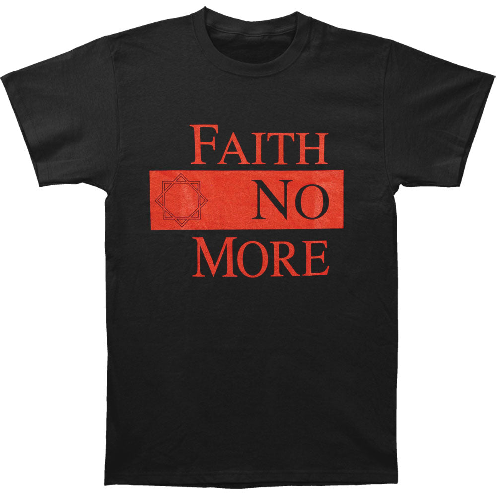 Faith No More Classic New Logo Star Slim Fit T-shirt Front
