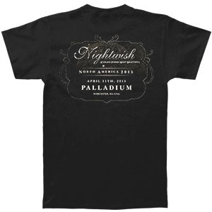 Nightwish Endless Forms Most Beautiful Tour Palladium T-shirt Back