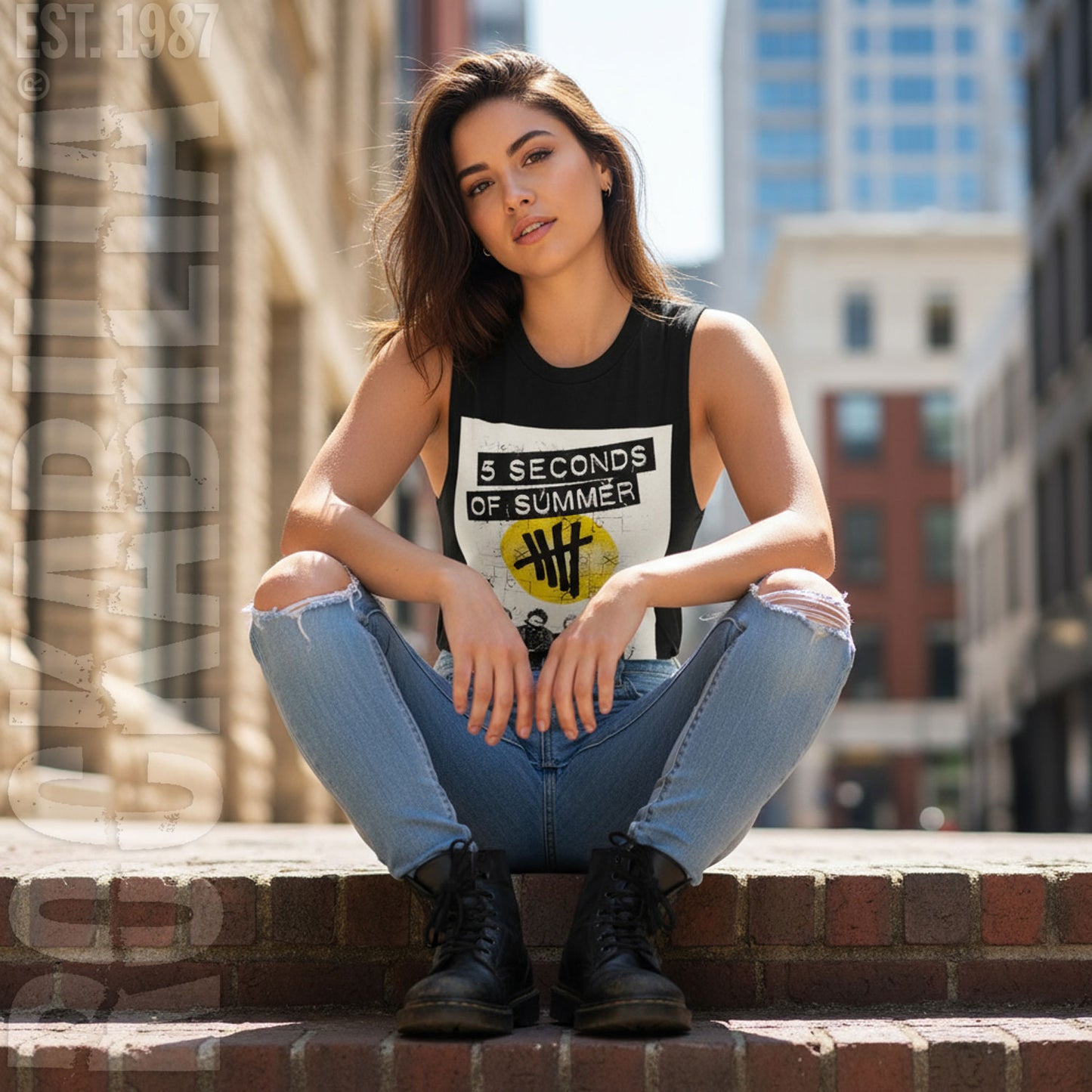 5 Seconds Of Summer Pull & Bear Womens Tank Alt 2