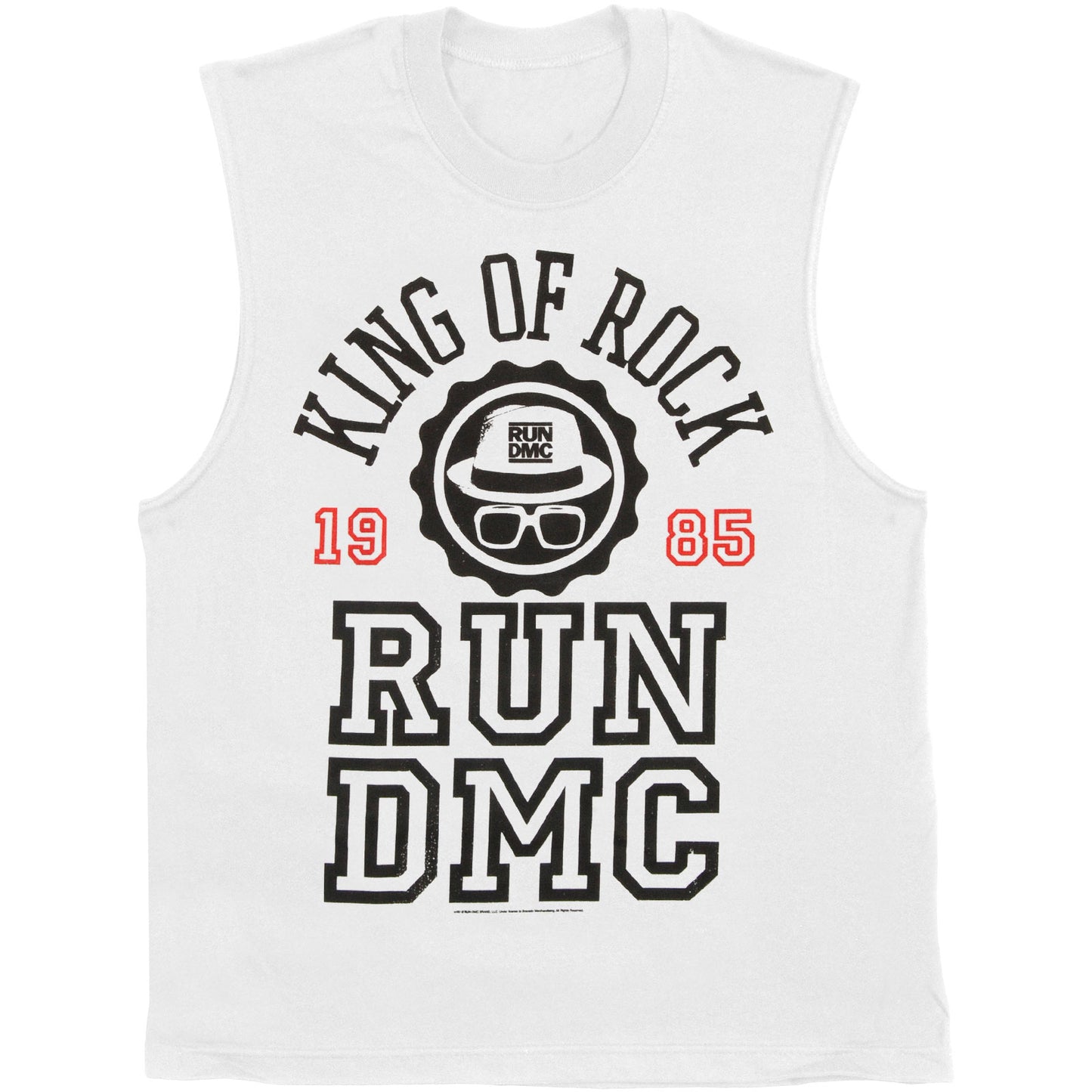 Run DMC King Of Rock Mens Tank Front