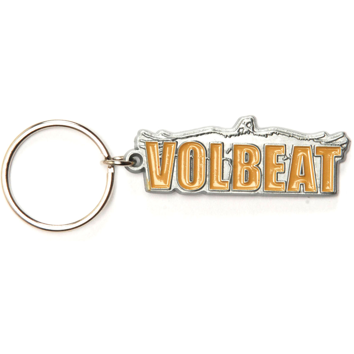 Volbeat Raven Logo Metal Key Chain Front