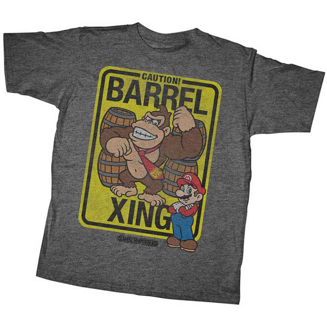 Donkey Kong Barrel Crossing T-shirt