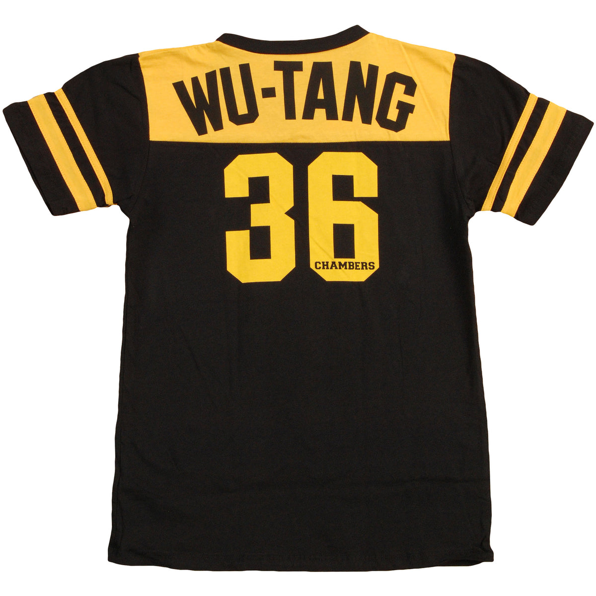 Wu Tang Clan #36 Striped Sleeve V-Neck Jersey Soccer Jersey Back