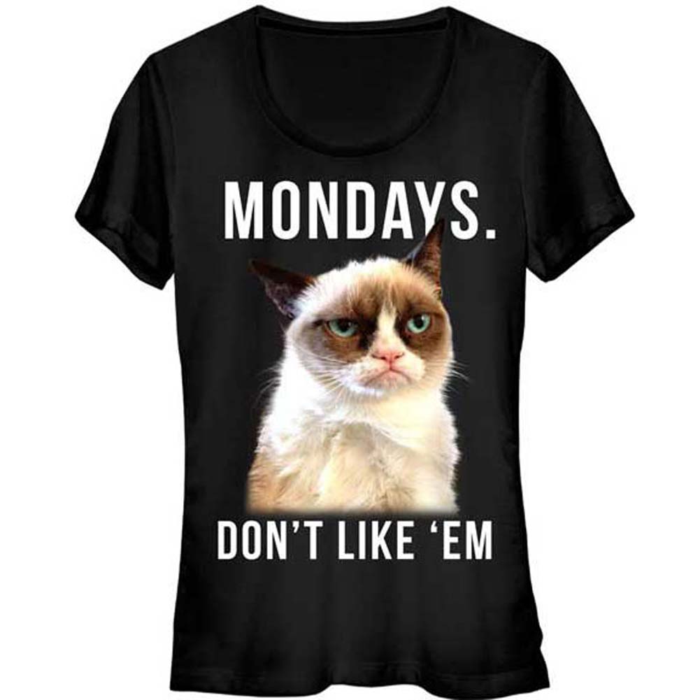 Grumpy Cat Boo Mondays Junior Top Front