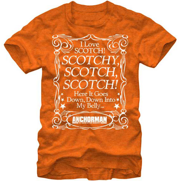 Anchorman: The Legend Of Ron Burgandy Scotchy Belly T-shirt