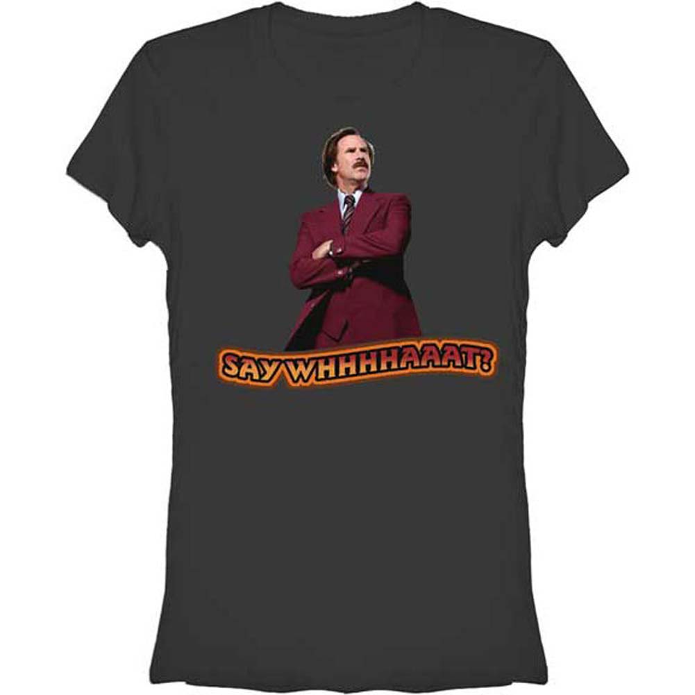 Anchorman: The Legend Of Ron Burgandy Say What Junior Top Front