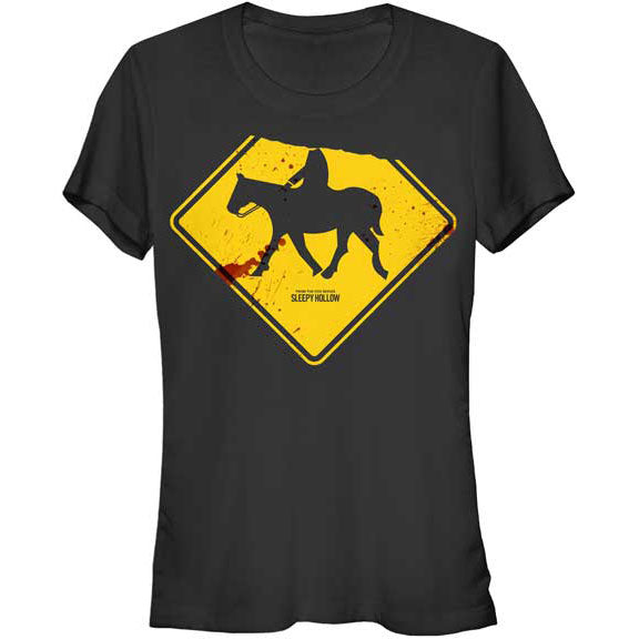 Sleepy Hollow Damaged Sign Junior Top Front