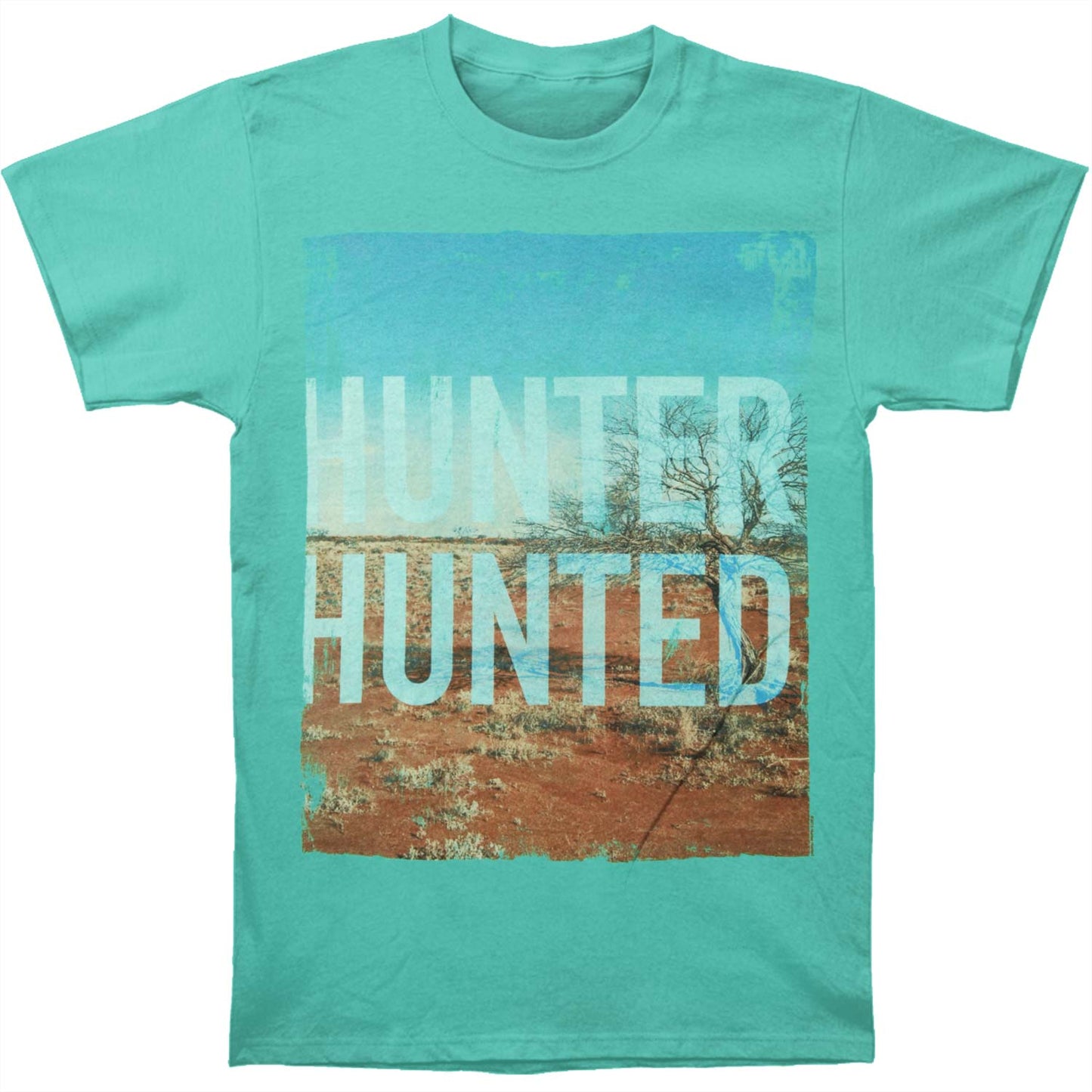 Hunter Hunted Scenery Hunted Reg Mens Soft T Slim Fit T-shirt Front