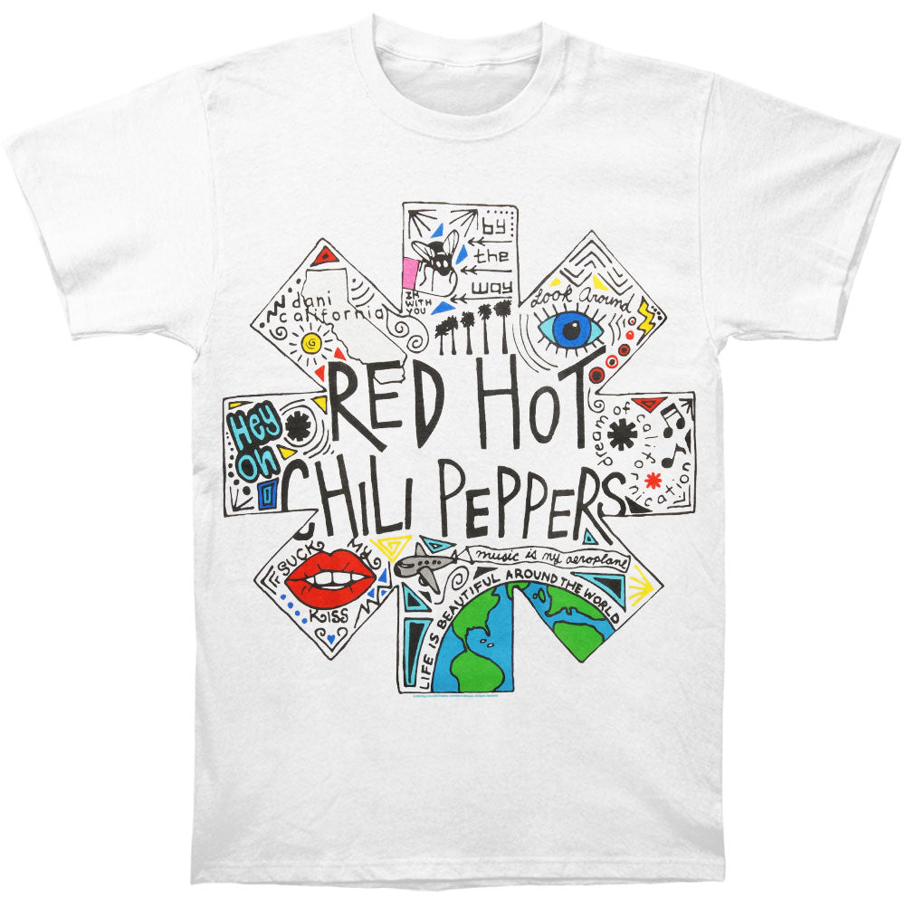 Red Hot Chili Peppers Doodle Logo Slim Fit T-shirt Front