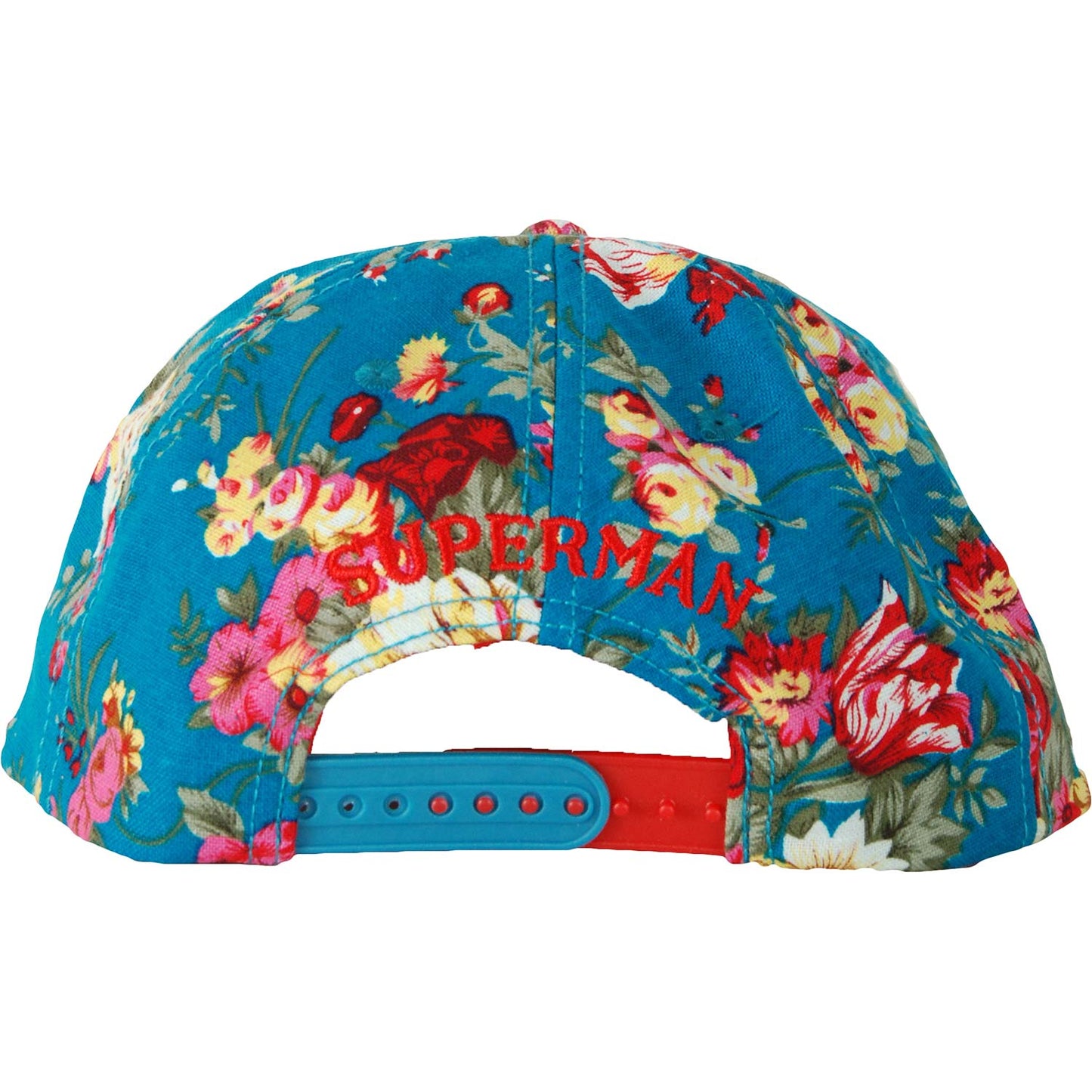 Superman Floral Print Baseball Cap Back