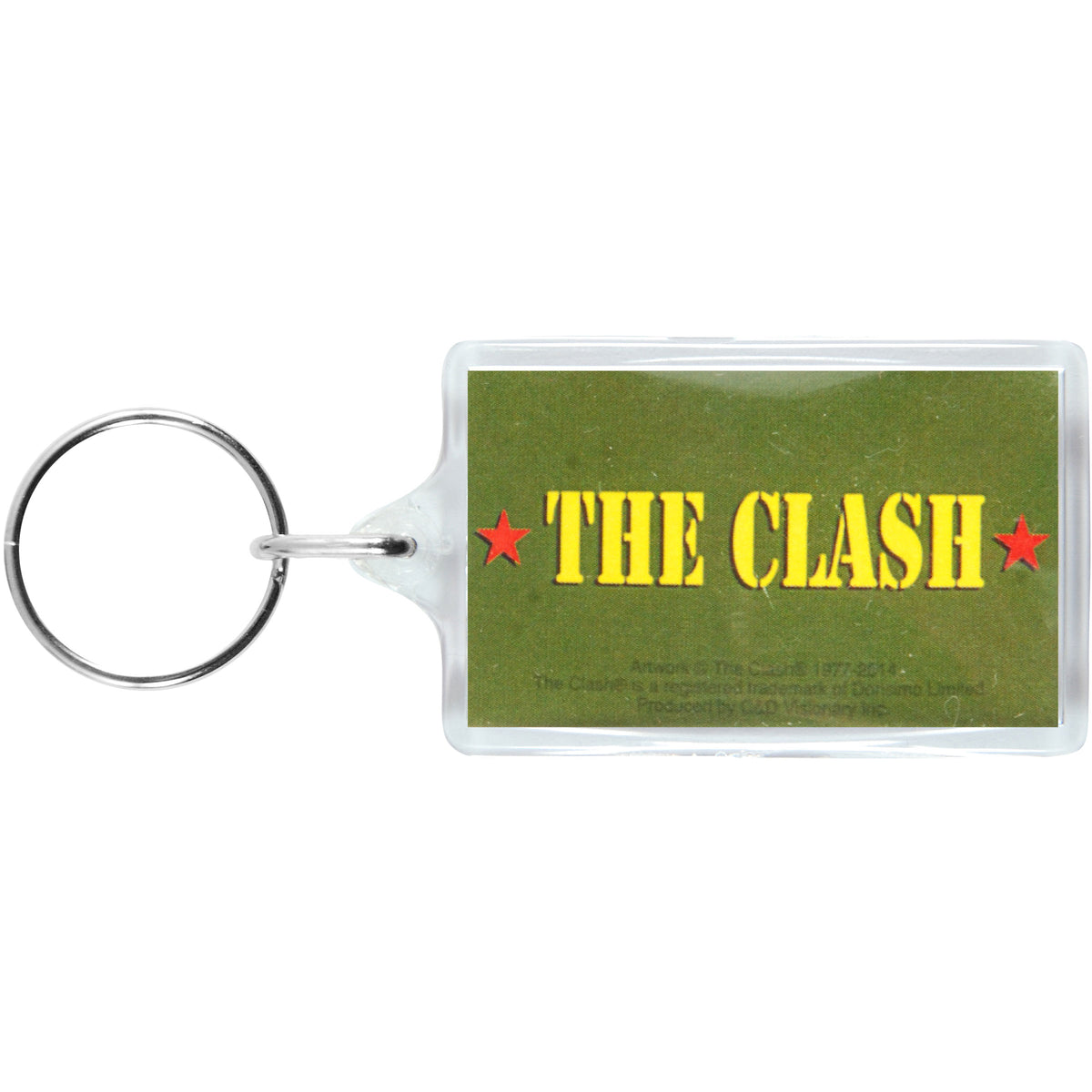 Clash Army Logo Plastic Key Chain Front