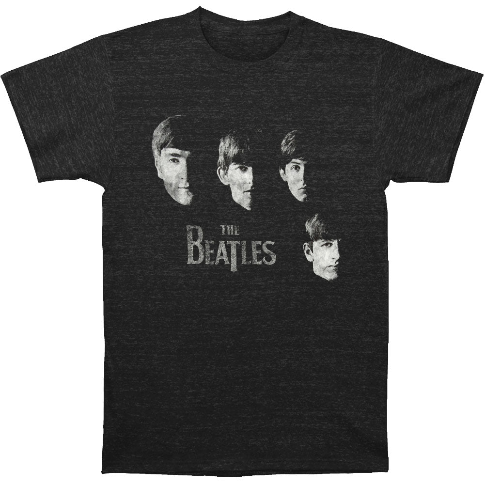 Beatles Faces Charcoal Slim Fit T-shirt Front