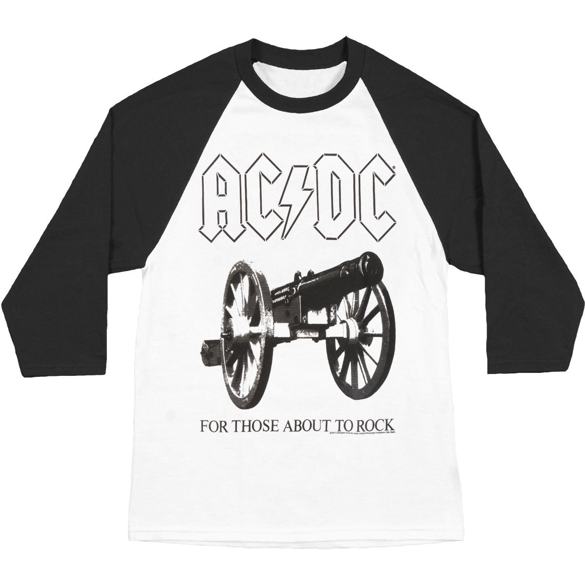 AC/DC About To Rock Baseball Jersey Front