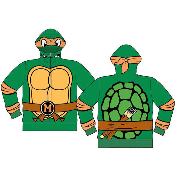 Teenage Mutant Ninja Turtles Michelangelo Costume Hooded Sweatshirt