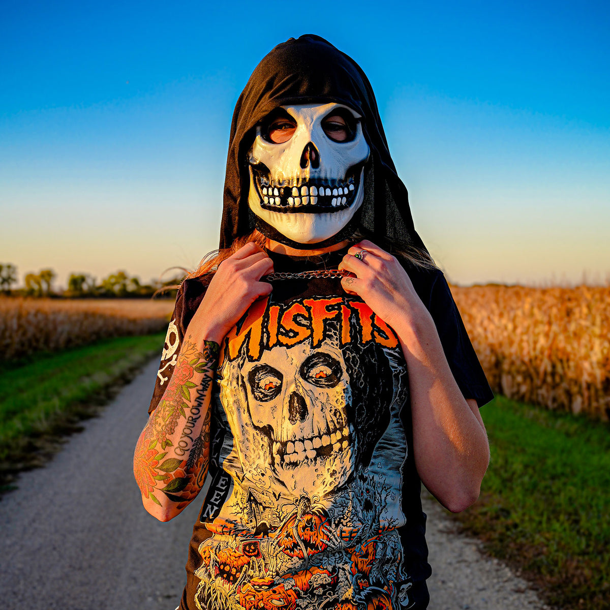 Misfits The Fiend - Black Hood Mask Alt 2
