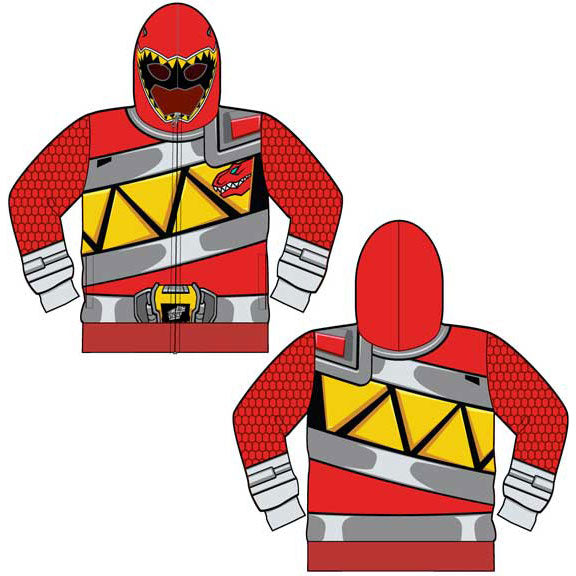 Power Rangers Red Ranger Hooded Sweatshirt Front