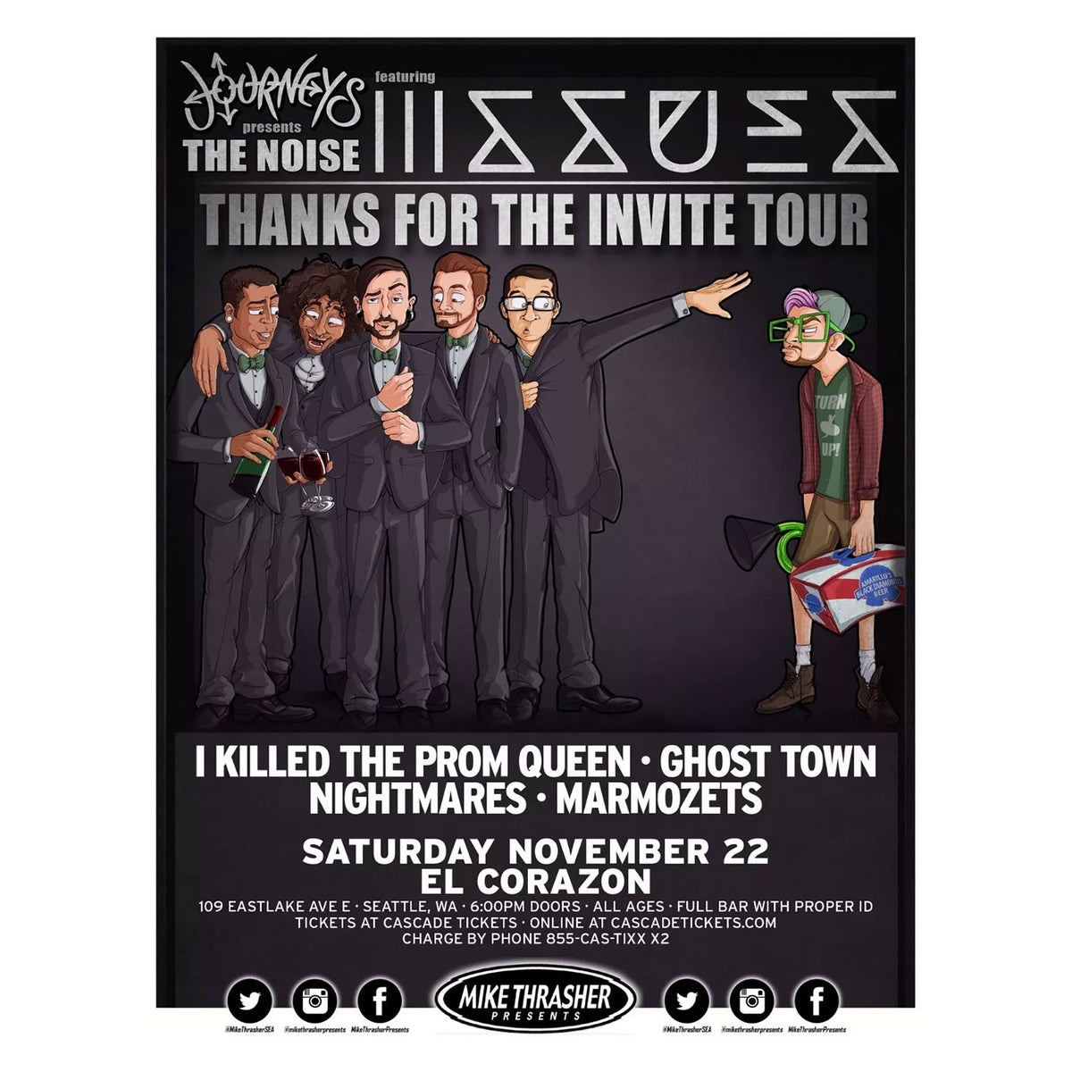 The Noise Issues Concert Flyer Concert Promo Poster Front