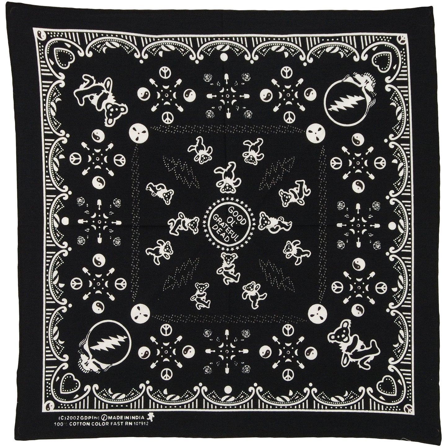 Grateful Dead Bandana Front