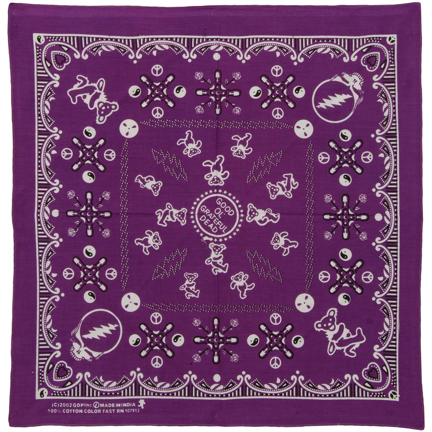 Grateful Dead Bandana Front