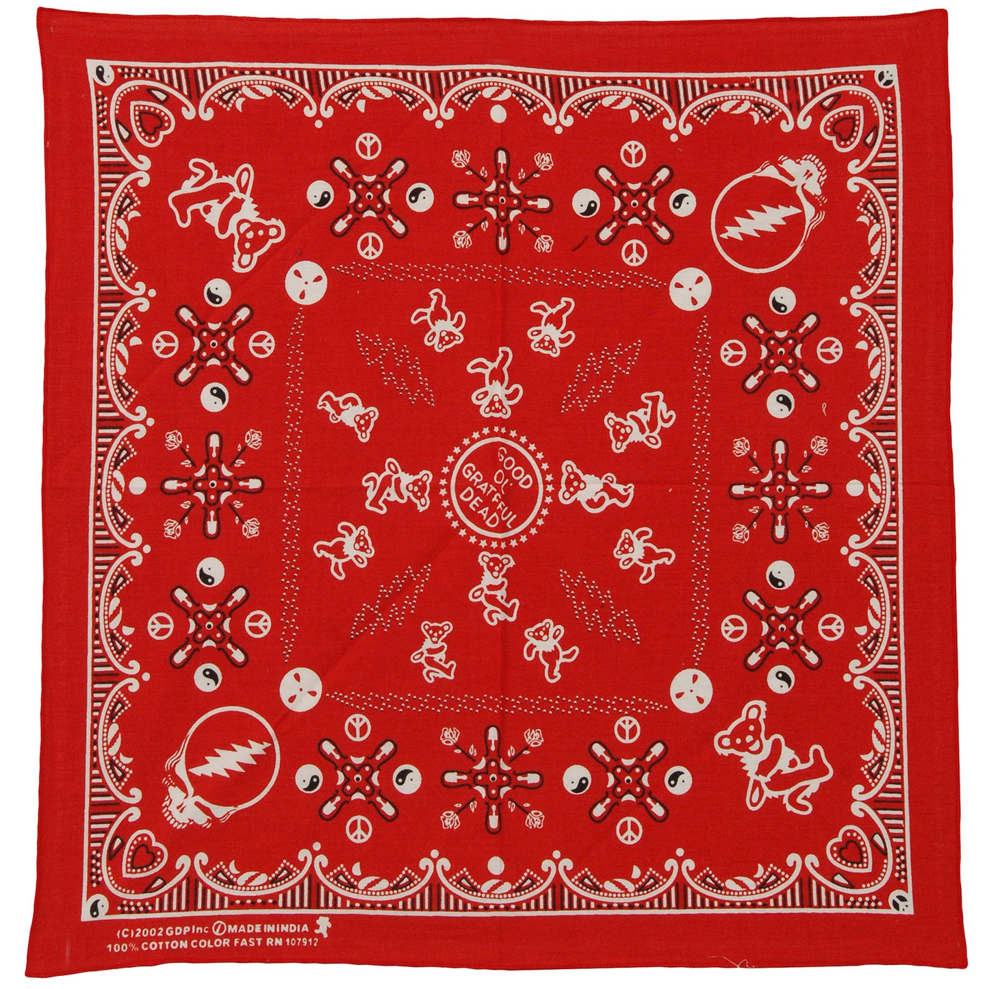 Grateful Dead Bandana Front
