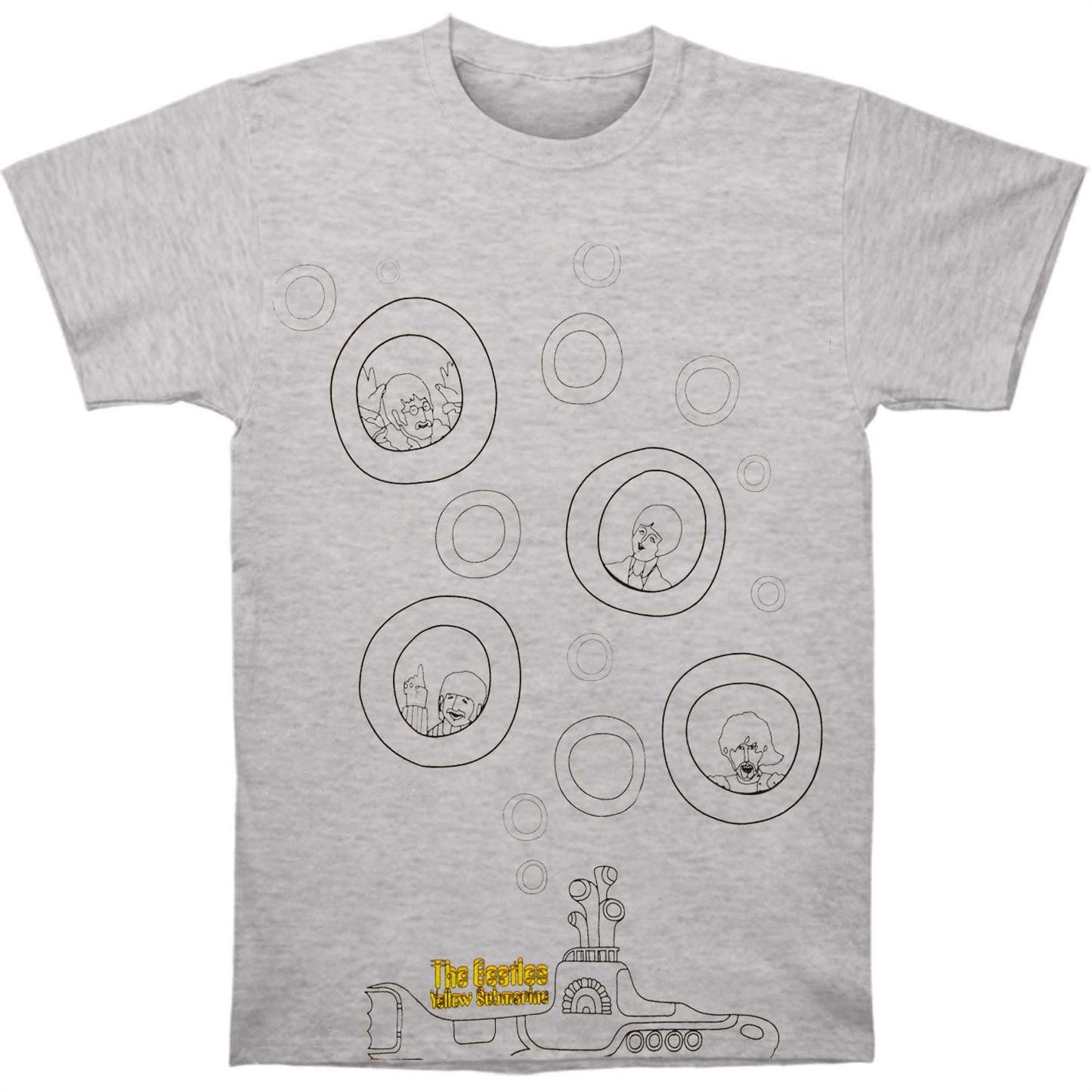 Beatles Bubbles Vintage T-shirt Front