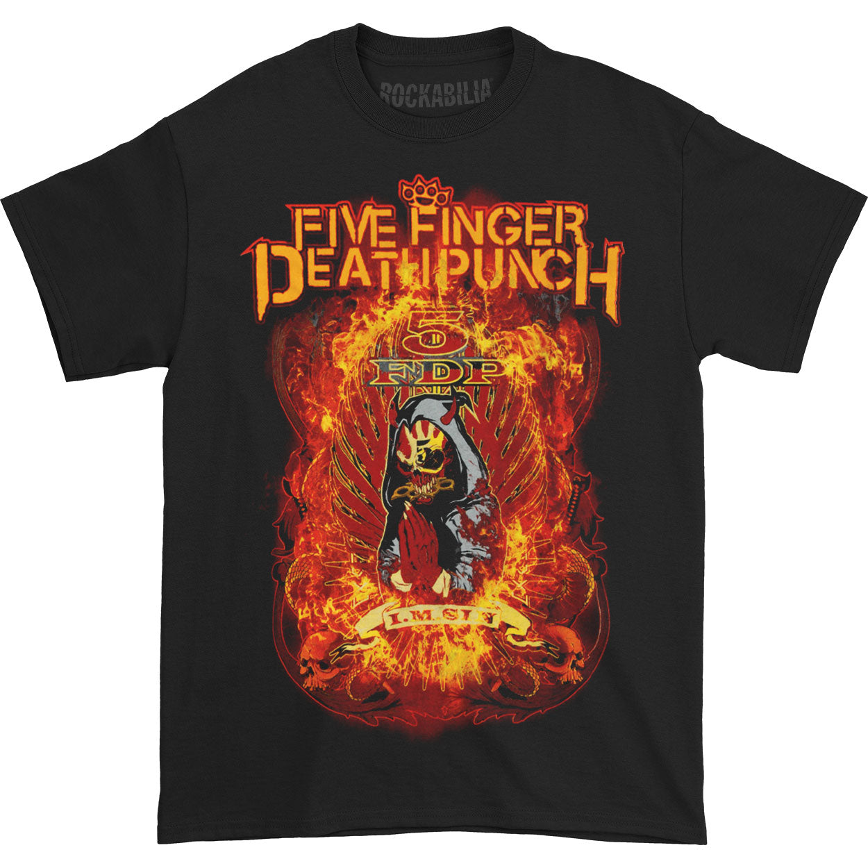 Five Finger Death Punch Burn In Sin T-shirt Front