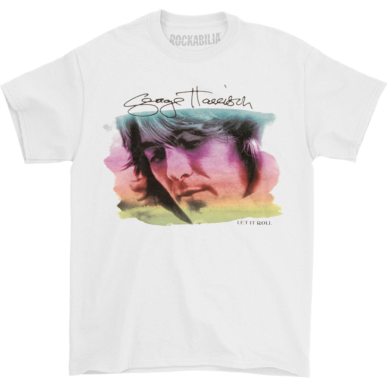 George Harrison Watercolour Portrait T-shirt Front