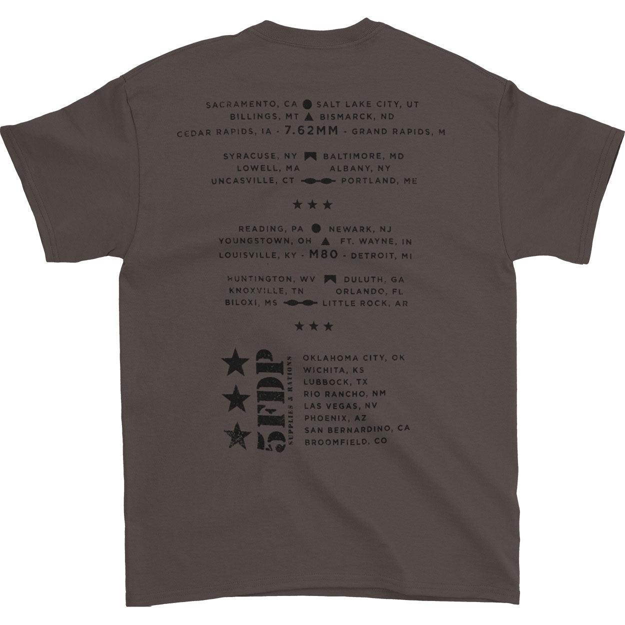 Five Finger Death Punch Lock & Loaded T-shirt Back