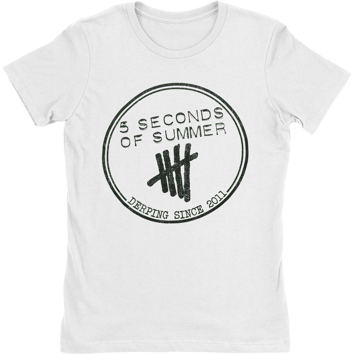 5 Seconds Of Summer Derping Stamp Junior Top Front