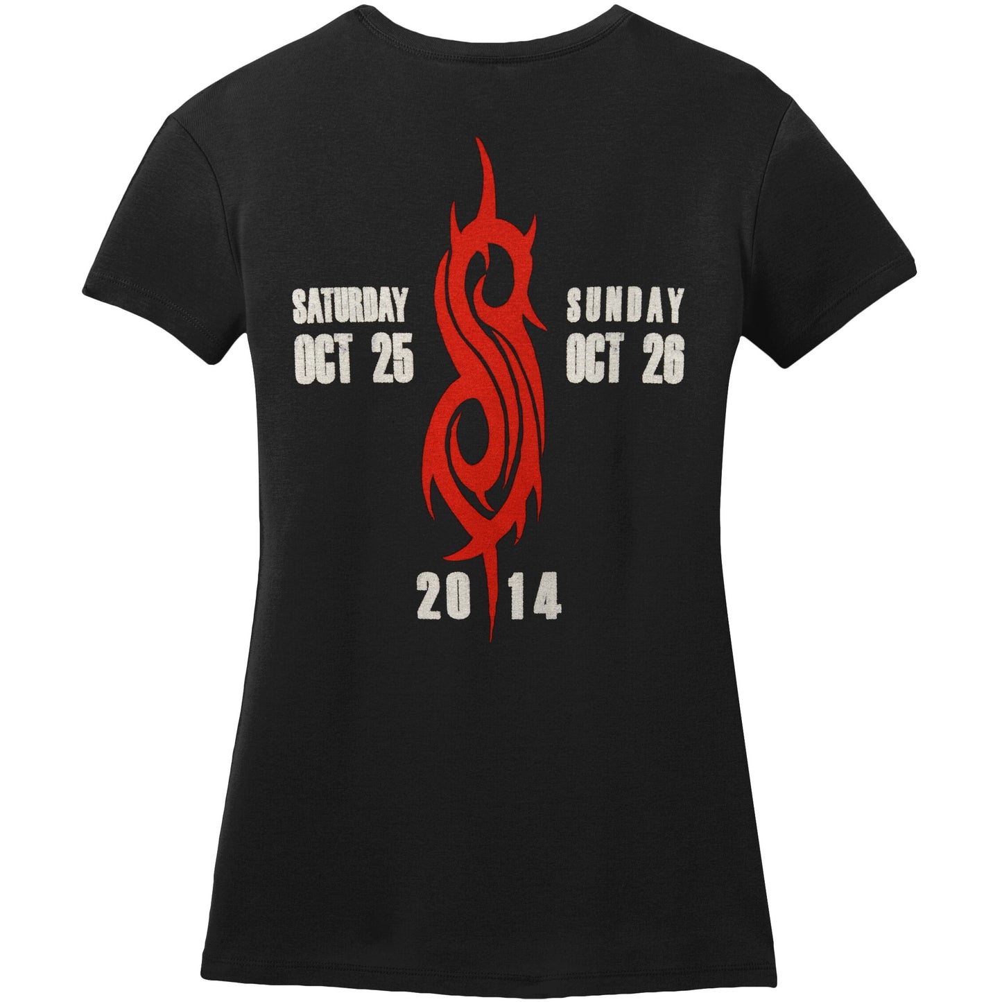 Slipknot Knotfest Happening 2014 Tour Junior Baby Doll Junior Top Back