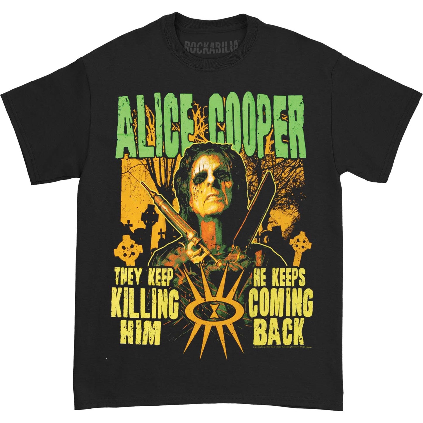 Alice Cooper Graveyard T-shirt Front