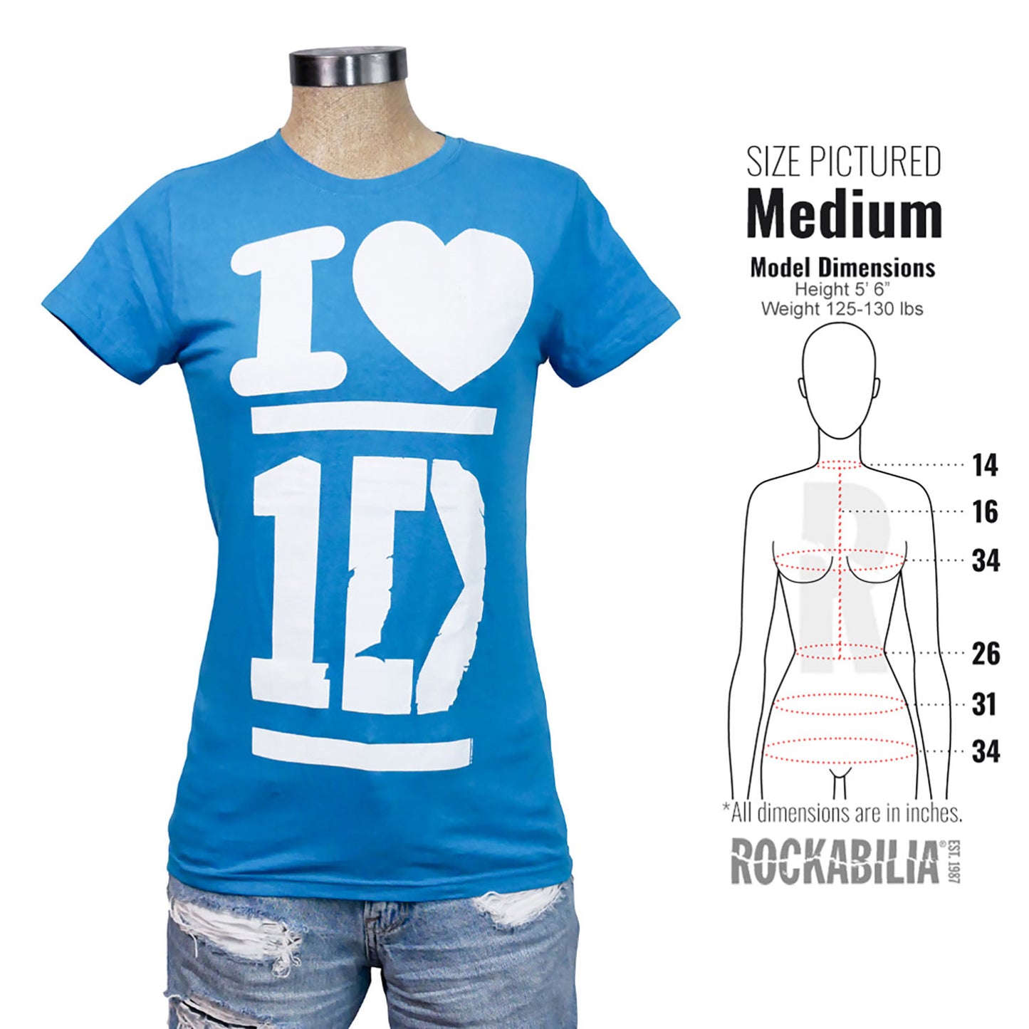 I Love 1D Junior Top