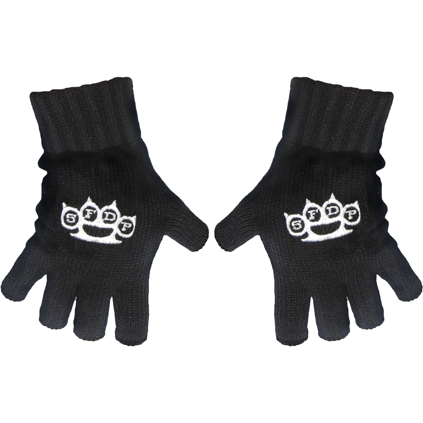 Five Finger Death Punch Logo Knit Gloves Front