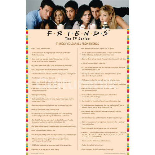Friends Things Learned Domestic Poster