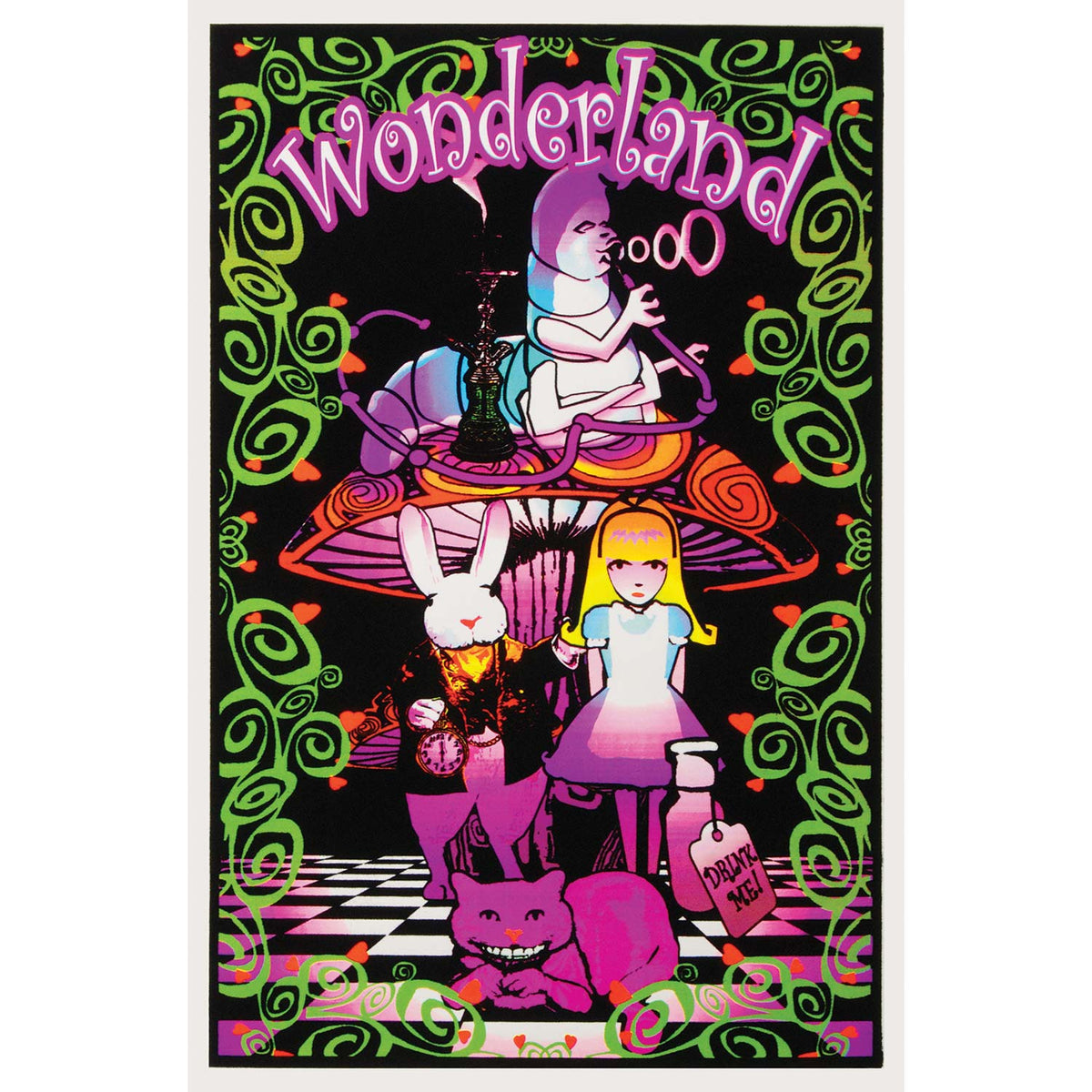 Alice In Wonderland Wonderland II Blacklight Front