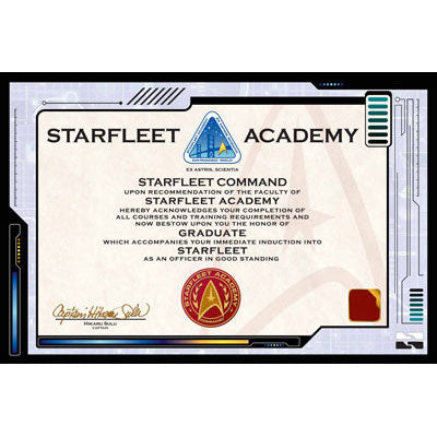 Star Trek Certificate Domestic Poster